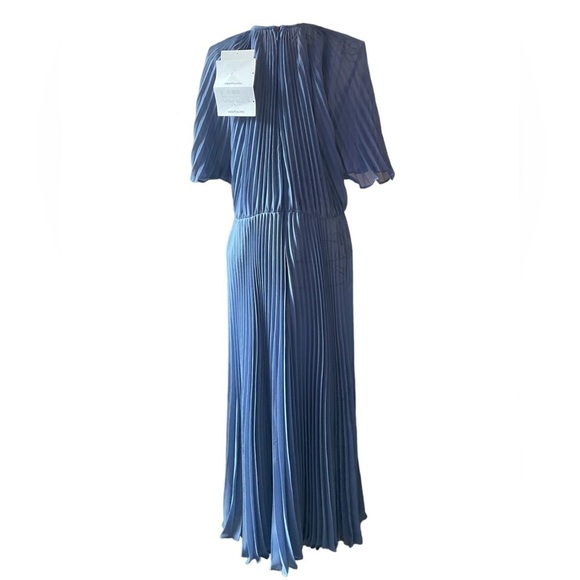Jill Stuart Wedgwood Esme Pleated Chiffon Midi Dress - Picture 5 of 16